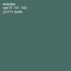 #496B66 - Cutty Sark Color Image